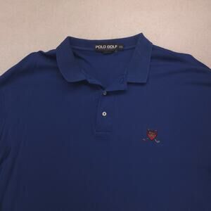 Polo Golf Ralph Lauren Collared Long Sleeve Polo Shirt Mens Size 2XL Blue